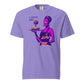 I Serve Art Heavyweight Unisex T-Shirt - Purple Elegance