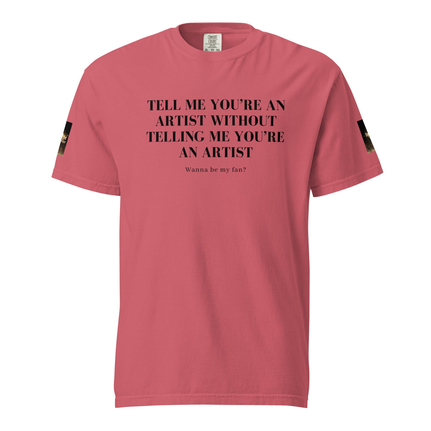 Tell 'Em/Fan Heavyweight Unisex T-Shirt w/Signature SpotlYght Tags - Black