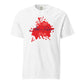 “Stan Me, Artist in Residence” tees featuring paint splatter designs, blending artistic creativity with stan culture. Available in 8 unique styles. Perfect for artists looking to attract fans and gigs. white tee