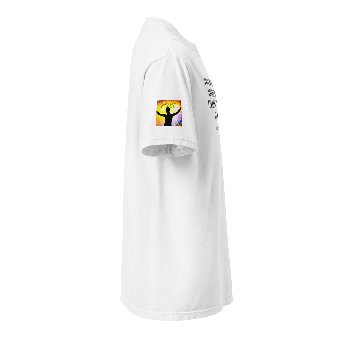 Tell 'Em/Fan Heavyweight Unisex T-Shirt w/Signature SpotlYght Tags - Yellow