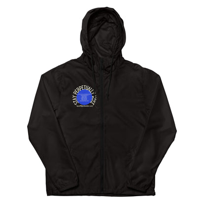 Stay Perpetually Woke Dark Windbreaker by SpotlYght Seeker - A badass black windbreaker with a message that slays