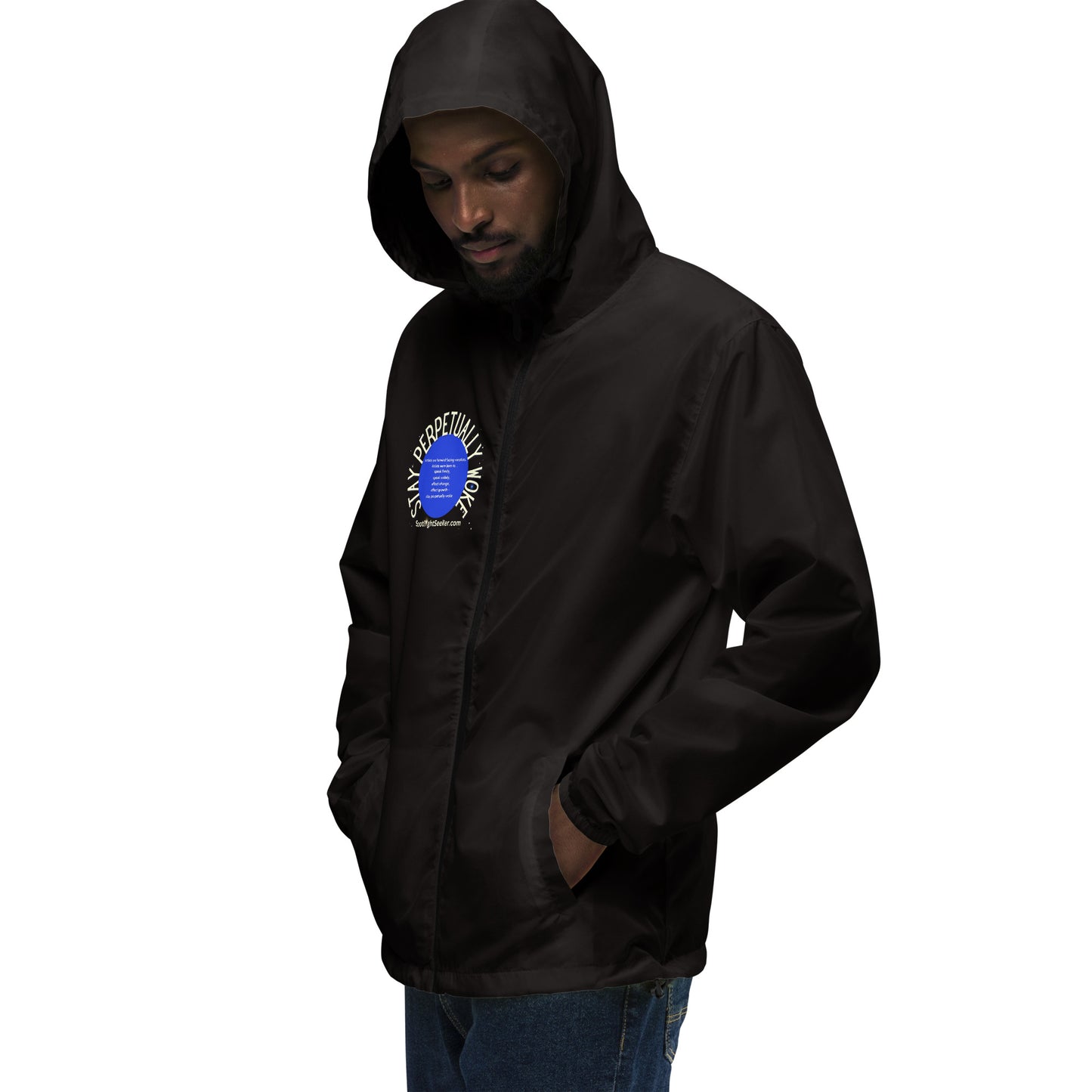 Stay Perpetually Woke' Artist Windbreaker - Embodying creativity, confidence, and artistic expression.