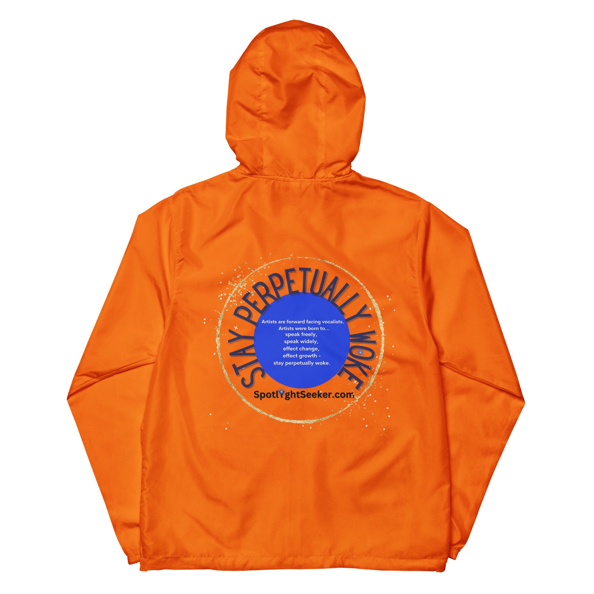 Stay Perpetually Woke' Artist Windbreaker - Embodying creativity, confidence, and artistic expression.