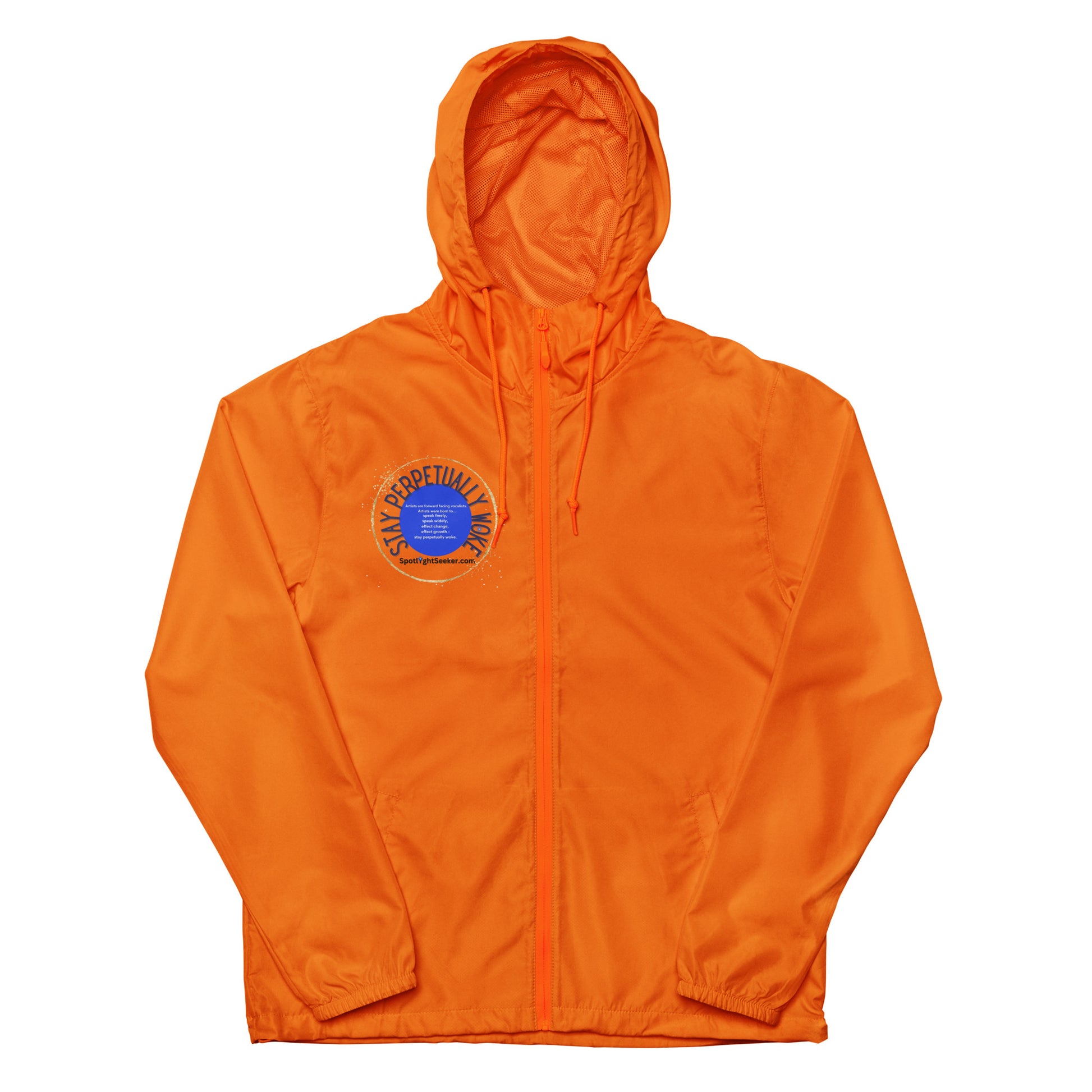 Stay Perpetually Woke' Artist Windbreaker - Embodying creativity, confidence, and artistic expression.