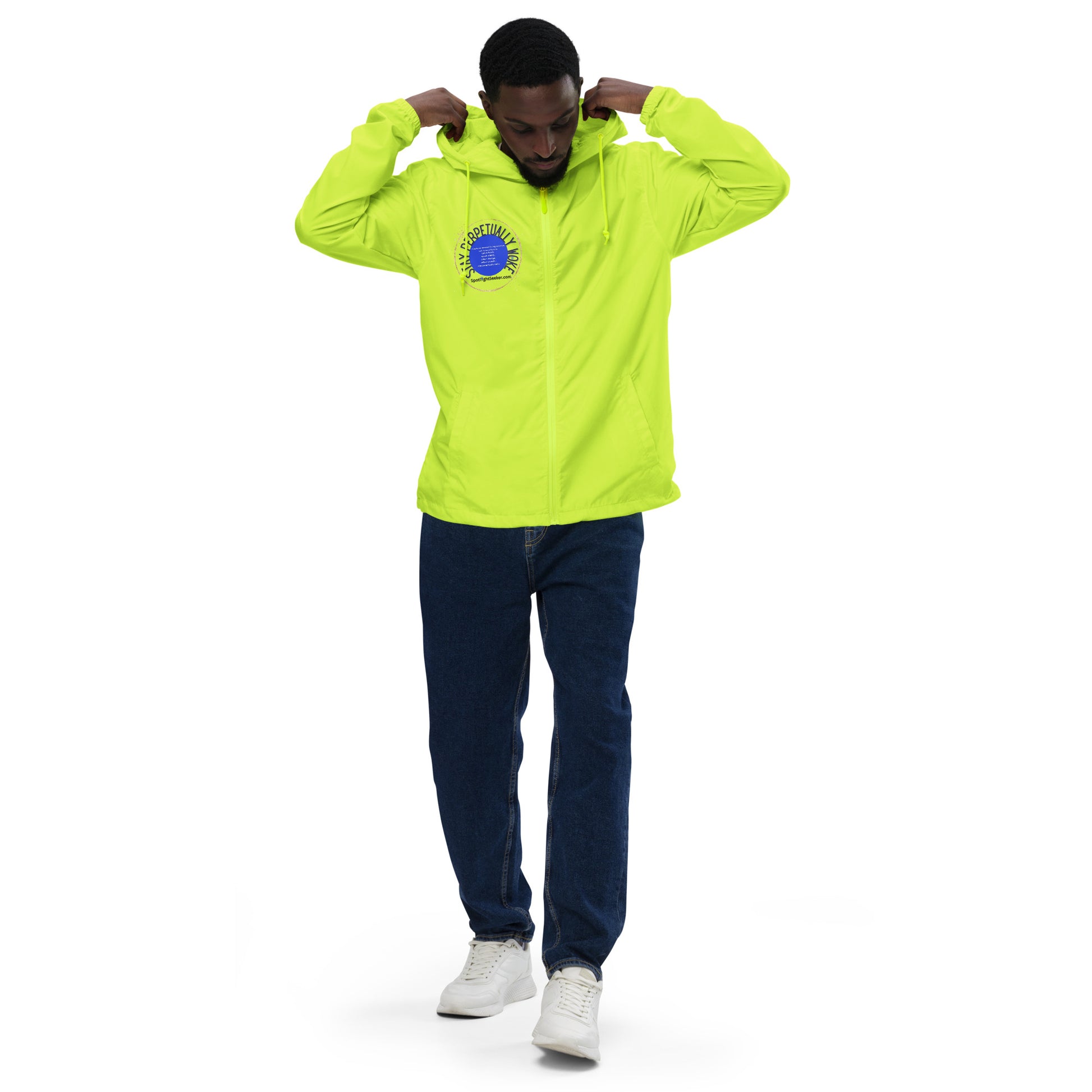 Stay Woke Perpetually Windbreakers - Light Colors by SpotlYght Seeker - The must-have fashion item that radiates positivity.
