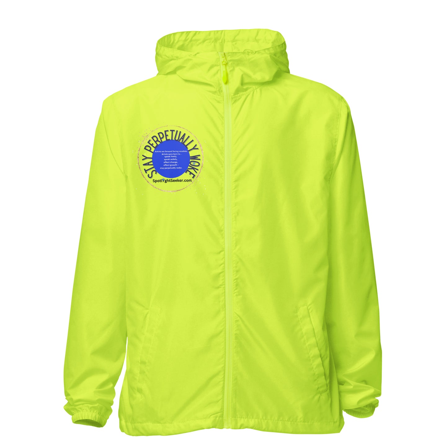 Stay Perpetually Woke' Artist Windbreaker - Embodying creativity, confidence, and artistic expression.