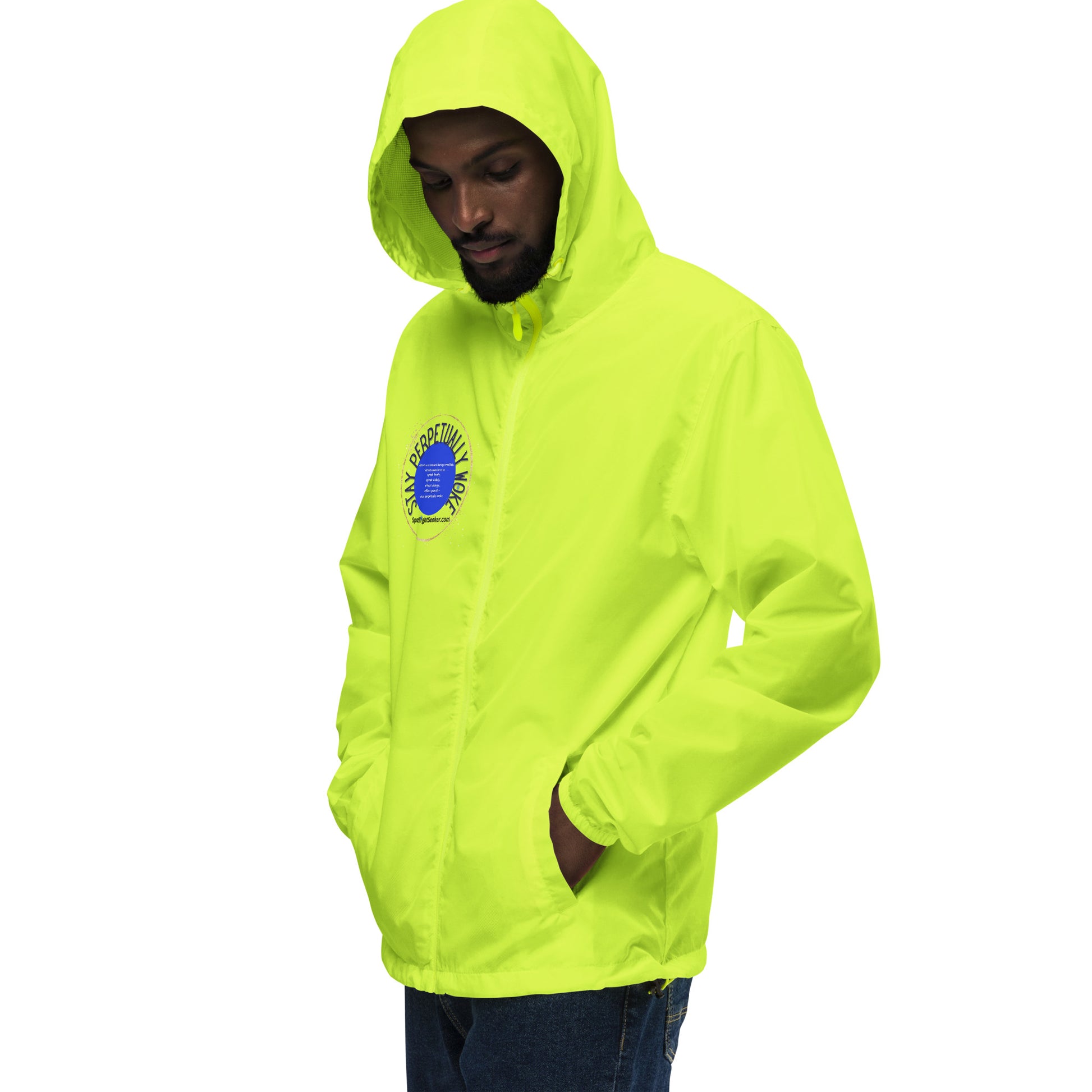 Stay Perpetually Woke' Artist Windbreaker - Embodying creativity, confidence, and artistic expression.