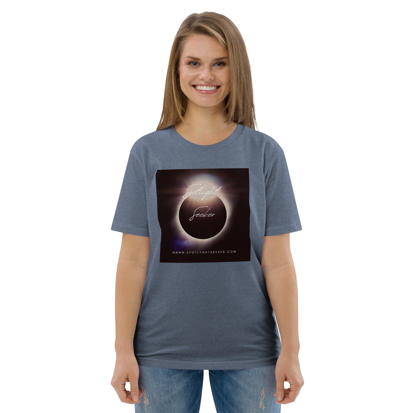Cat Call Unisex Organic Cotton T-Shirt - Moonlit Spotlight