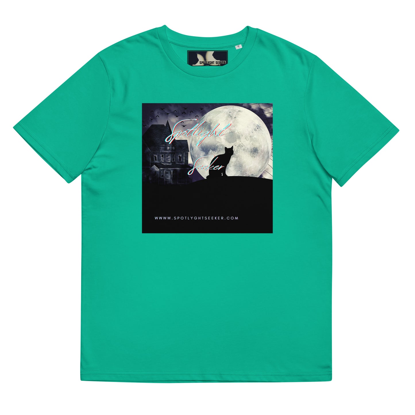 Cat Call Unisex Organic Cotton T-Shirt - Cat Moon