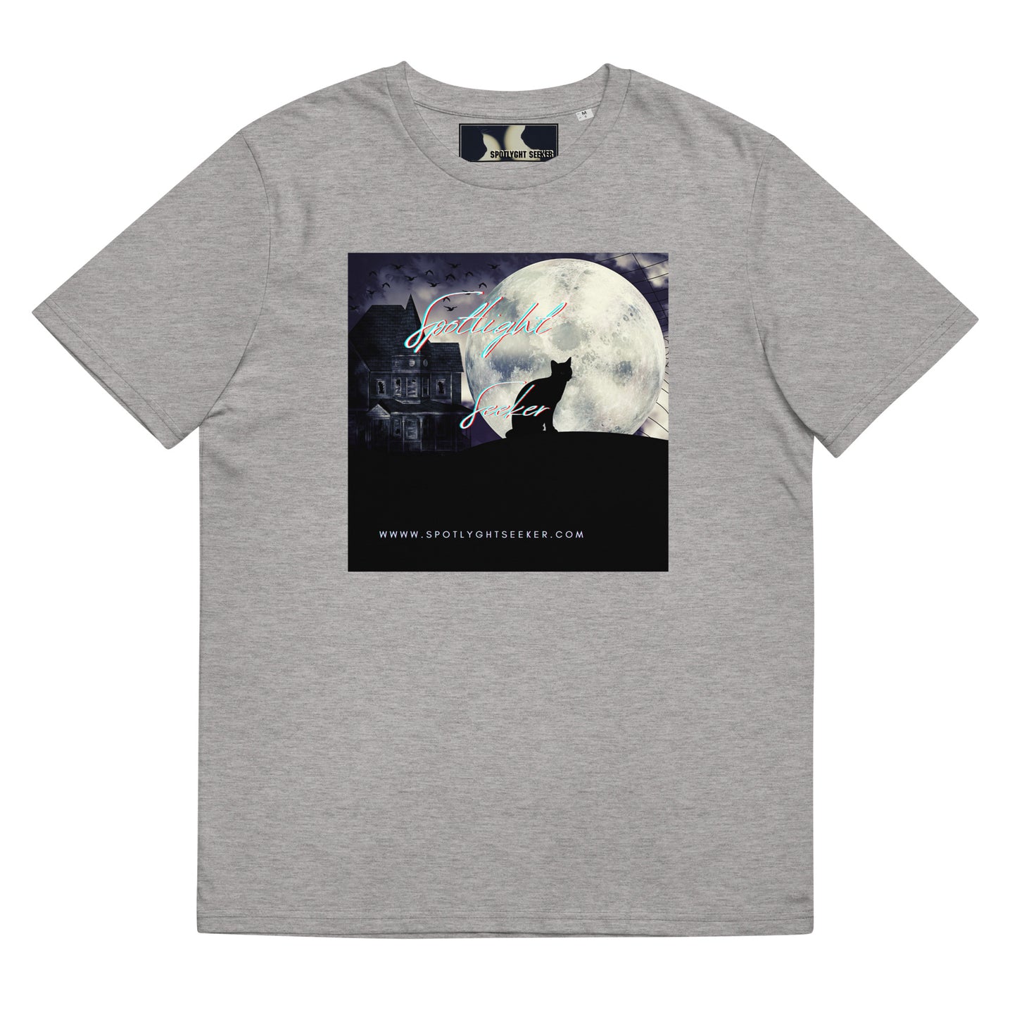 Cat Call Unisex Organic Cotton T-Shirt - Cat Moon