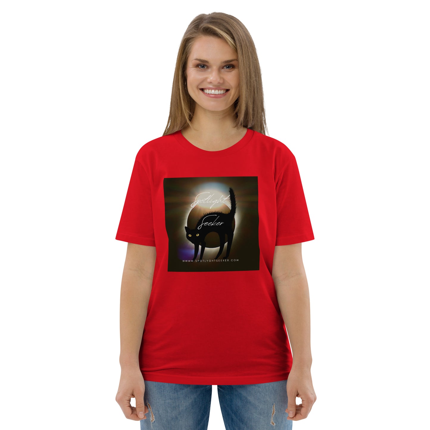 Cat Call Unisex Organic Cotton T-Shirt - Woke Kitty