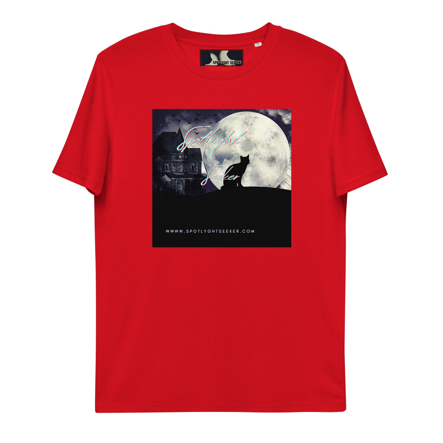 Cat Call Unisex Organic Cotton T-Shirt - Cat Moon