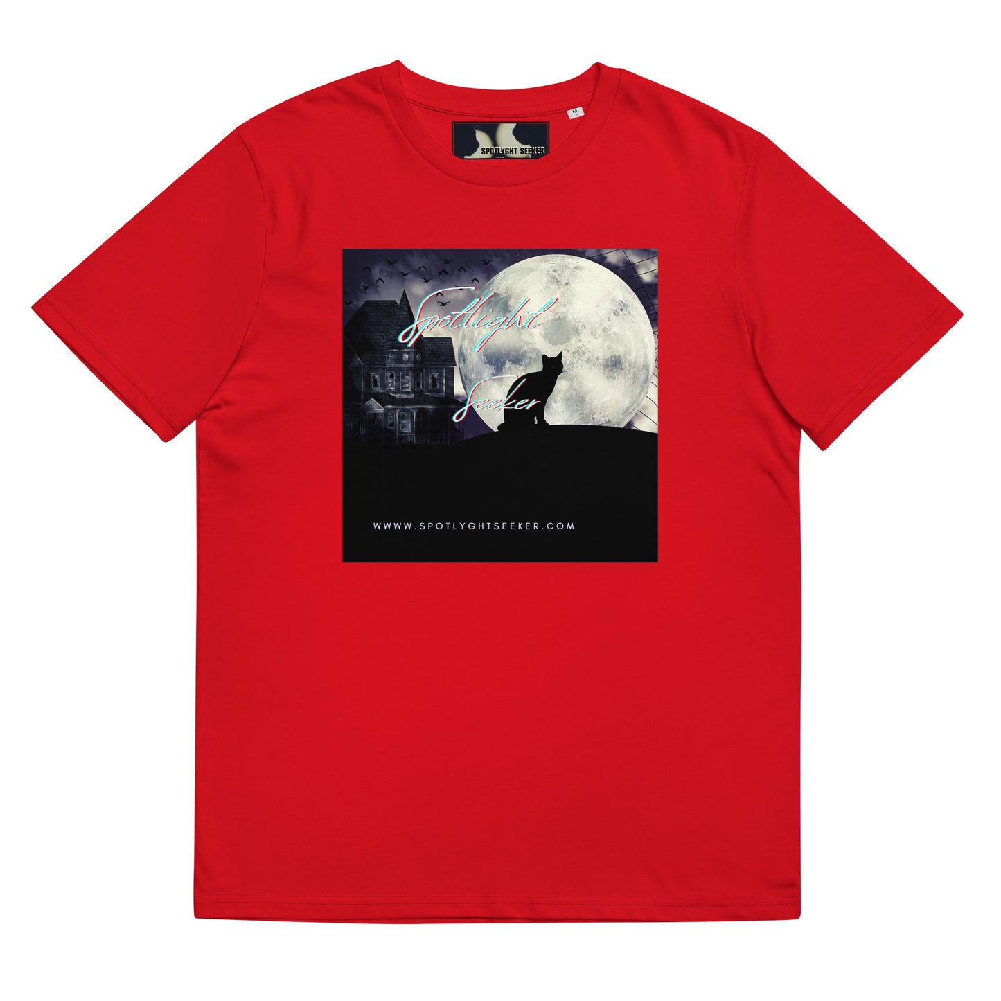 Cat Call Unisex Organic Cotton T-Shirt - Cat Moon