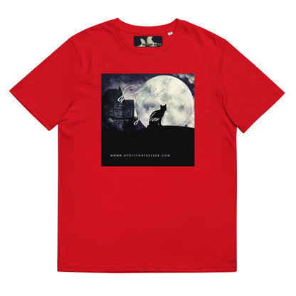 Cat Call Unisex Organic Cotton T-Shirt - Cat Moon