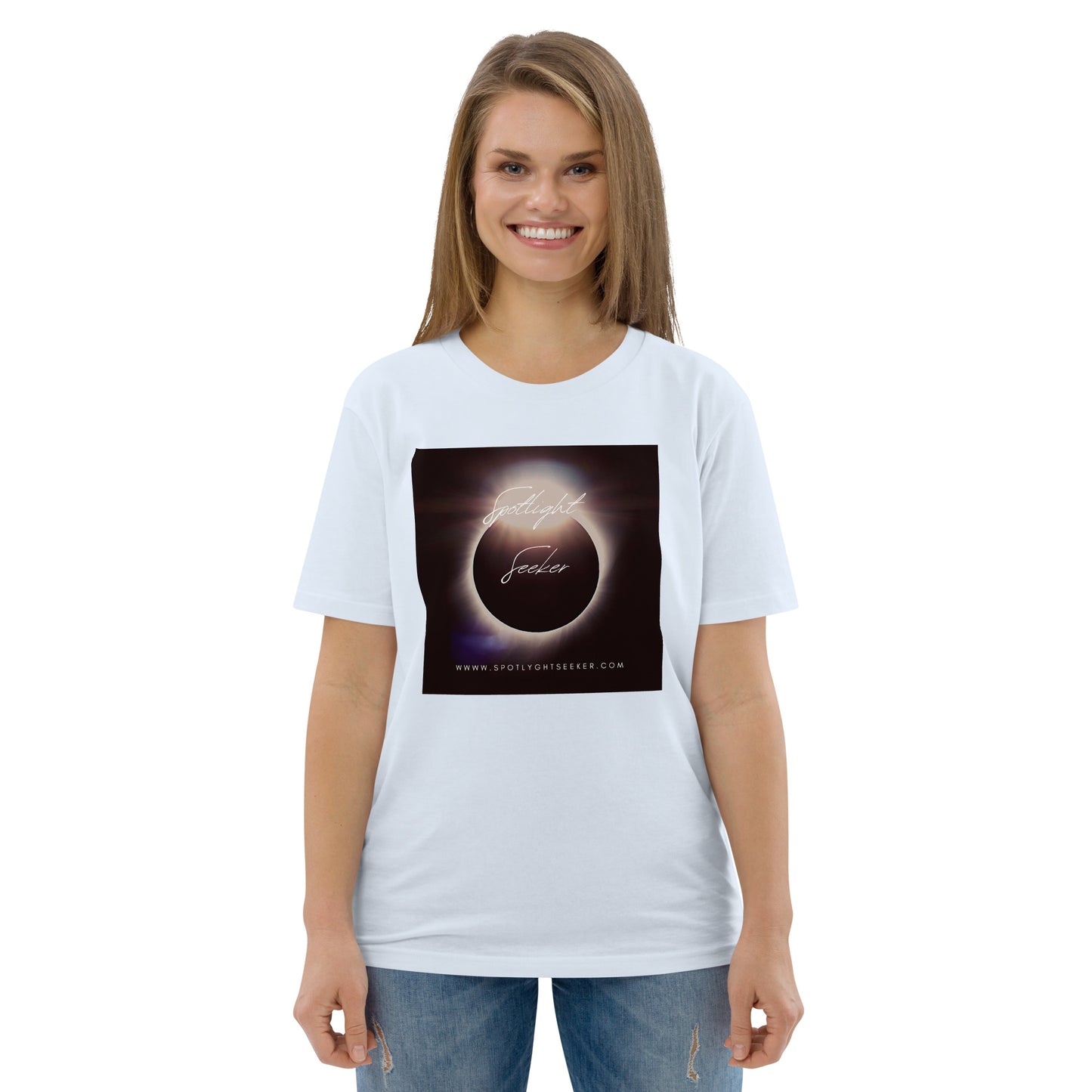Cat Call Unisex Organic Cotton T-Shirt - Moonlit Spotlight