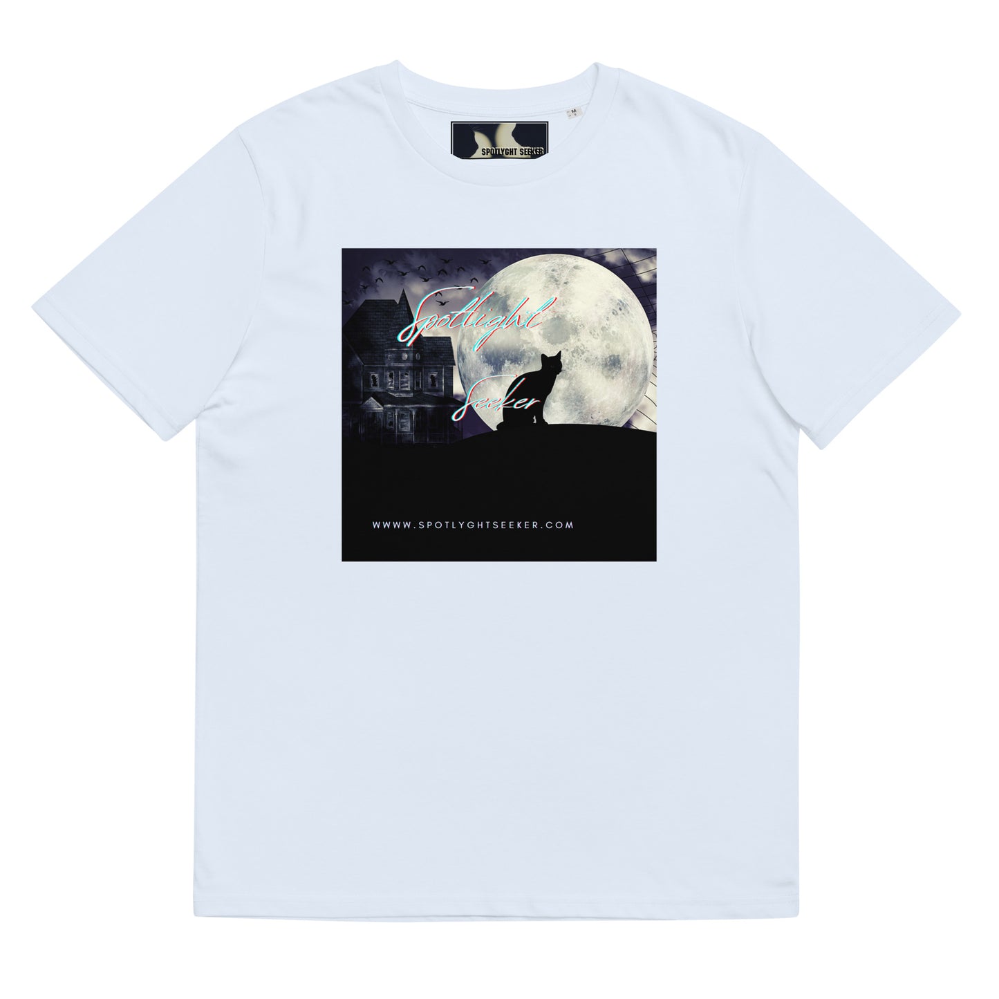 Cat Call Unisex Organic Cotton T-Shirt - Cat Moon