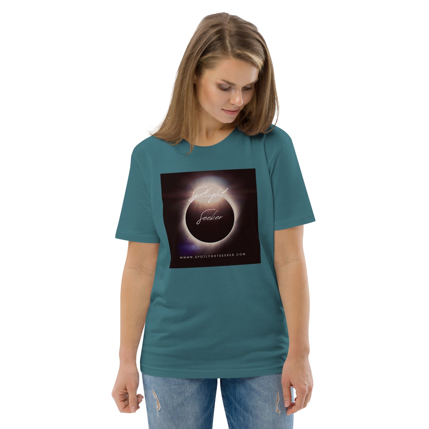 Cat Call Unisex Organic Cotton T-Shirt - Moonlit Spotlight