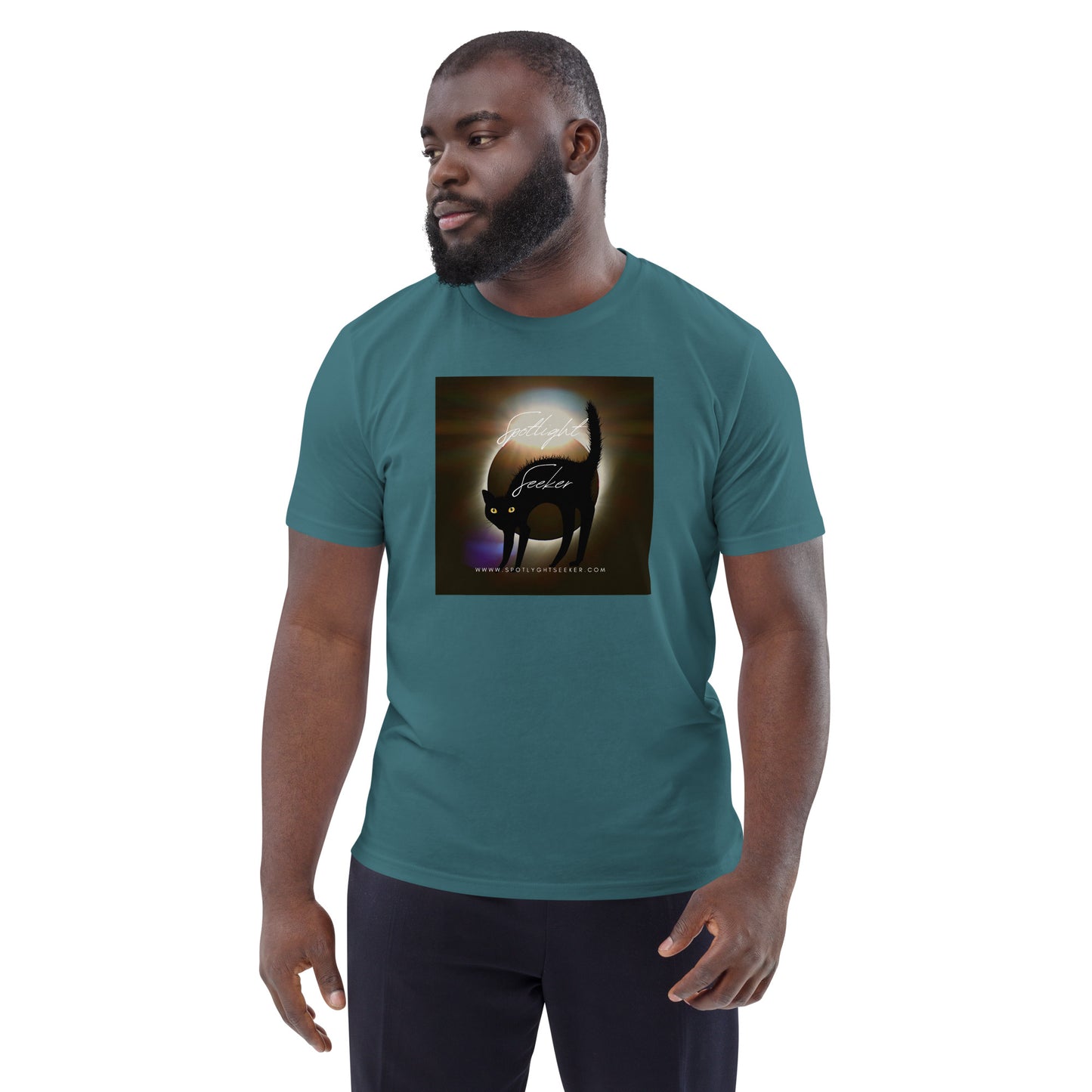 Cat Call Unisex Organic Cotton T-Shirt - Woke Kitty