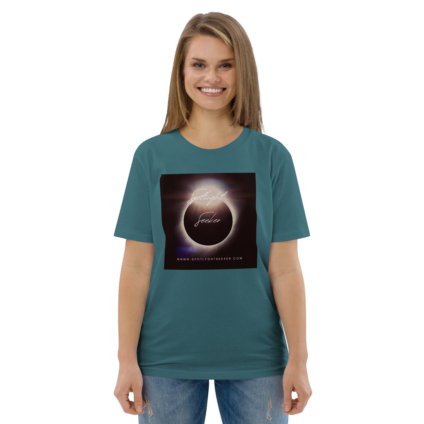 Cat Call Unisex Organic Cotton T-Shirt - Moonlit Spotlight