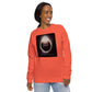 Image of the Moonlit SpotlYght Unisex Eco Sweatshirt, a stylish and comfortable sweatshirt reflecting the artistic birthright and featuring a captivating design inspired by moonlit nights. Crafted from eco-friendly materials. 🌙🎨
