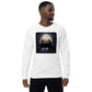 Image of the Cat Call Unisex Fitted Eco Sweatshirt - 'Strut' design, a comfortable and stylish sweatshirt capturing the essence of confident artists claiming their spotlight. Crafted from eco-friendly materials. 🎨💃
