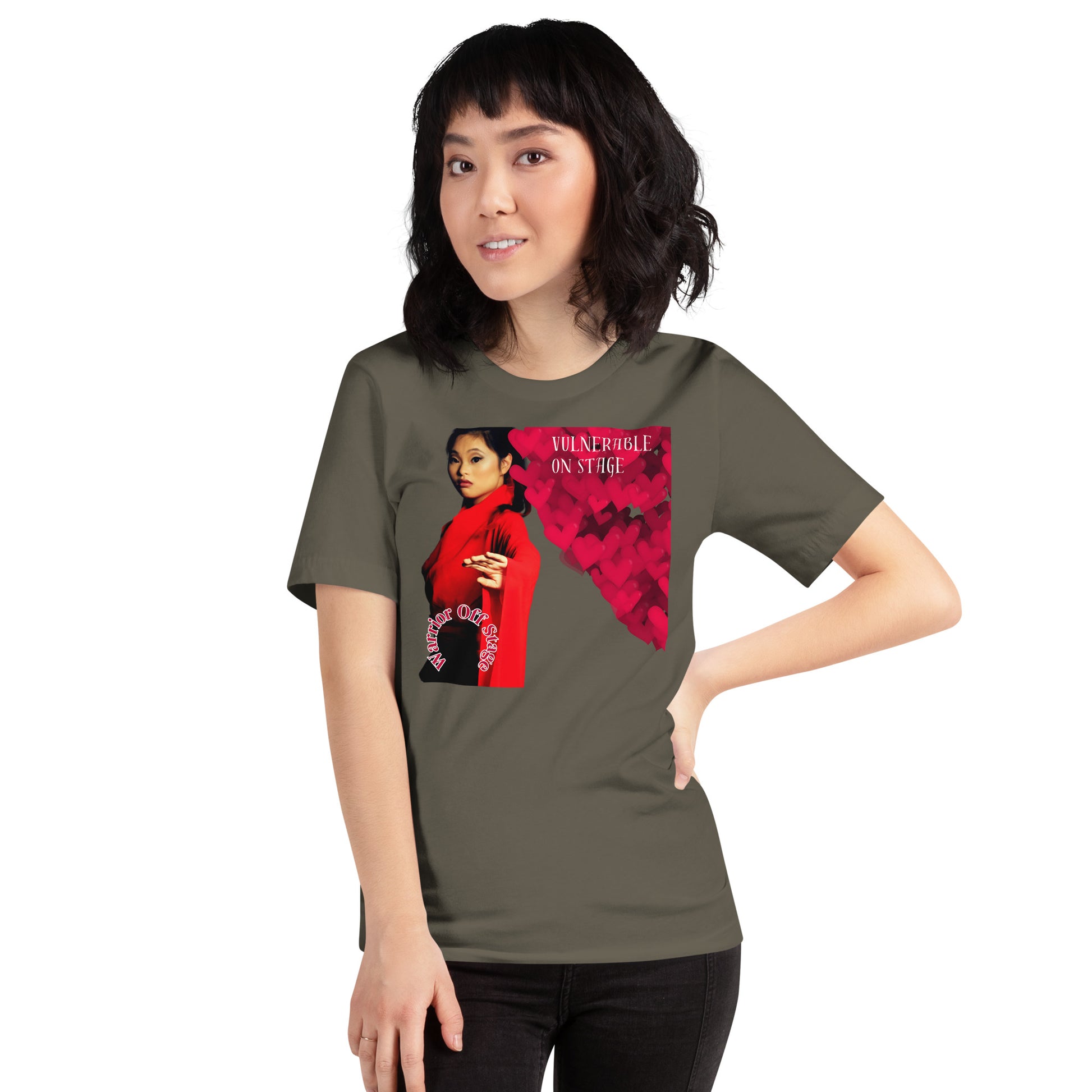 Unleash your artistic essence with the Vulnerable Warrior AFA B/W Tee. Break free from perfectionism, embrace authenticity, and let your true artistry shine through with each wear.