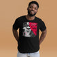 A bold and stylish Unisex Artist Vulnerable Warrior T-Shirt in Classic design, specifically crafted for Black Female Artists (BFA). The shirt features empowering graphics, celebrating authenticity on stage and fierce warrior strength off stage. Perfect for making a statement in the world of art and beyond.