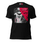 A bold and stylish Unisex Artist Vulnerable Warrior T-Shirt in Classic design, specifically crafted for Black Female Artists (BFA). The shirt features empowering graphics, celebrating authenticity on stage and fierce warrior strength off stage. Perfect for making a statement in the world of art and beyond.