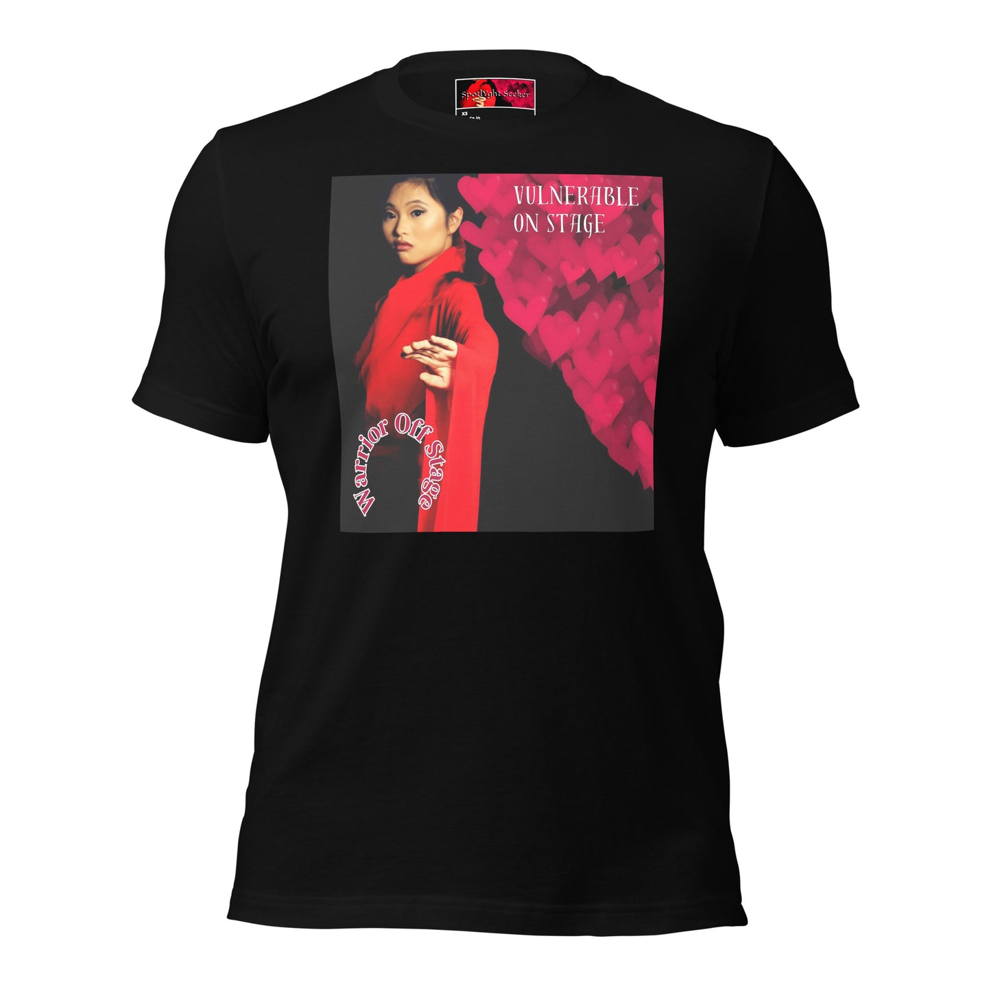 Unleash your artistic essence with the Vulnerable Warrior AFA Tee. Break free from perfectionism, embrace authenticity, and let your true artistry shine through with each wear.