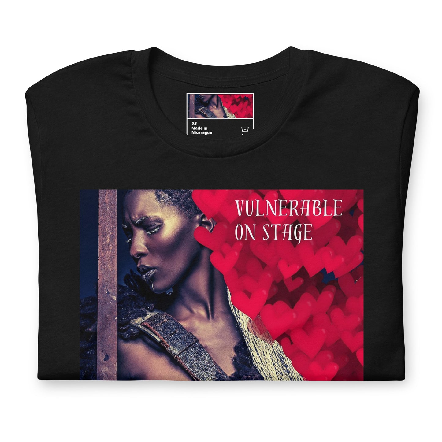 Unleash the Vulnerable Warrior in you with the new Unisex Vulnerable Warrior T-Shirt - BFA2. Strike the perfect balance between vulnerability on stage and warrior strength off it. Own your journey fearlessly!
