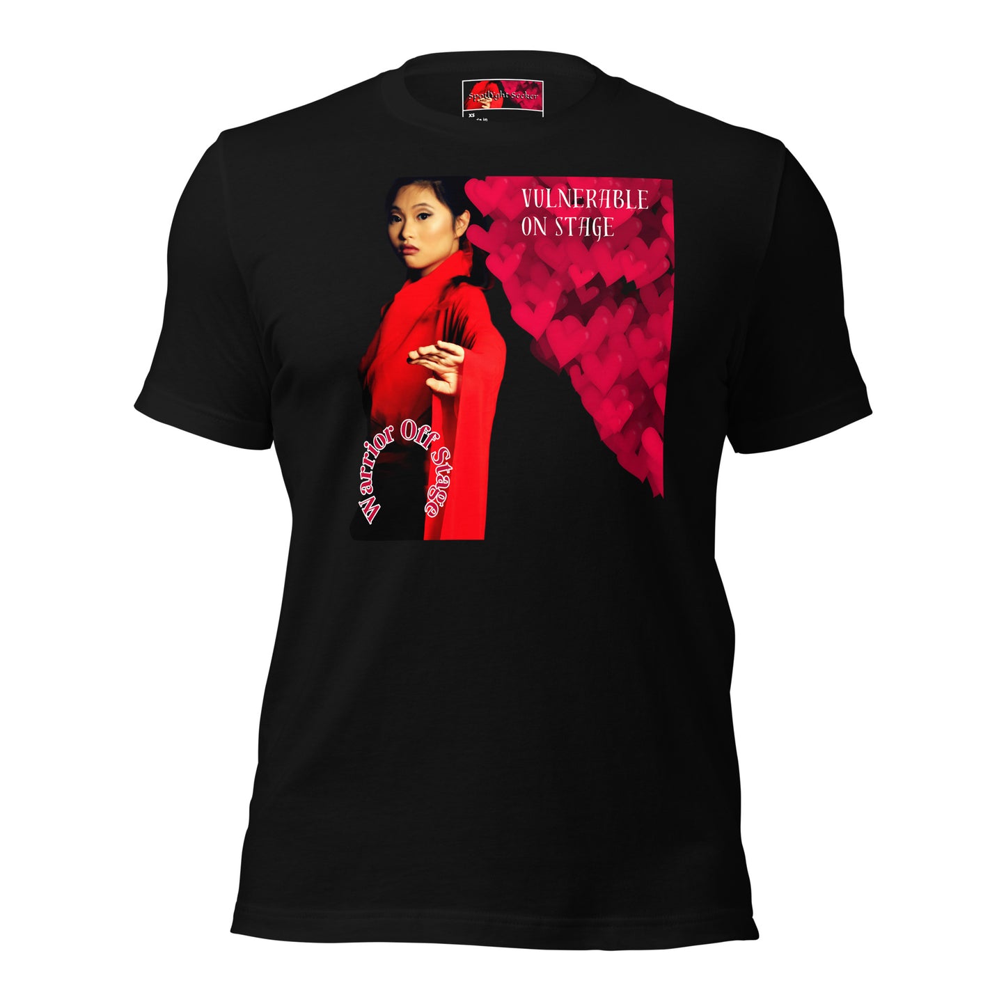 Unleash your artistic essence with the Vulnerable Warrior AFA B/W Tee. Break free from perfectionism, embrace authenticity, and let your true artistry shine through with each wear.