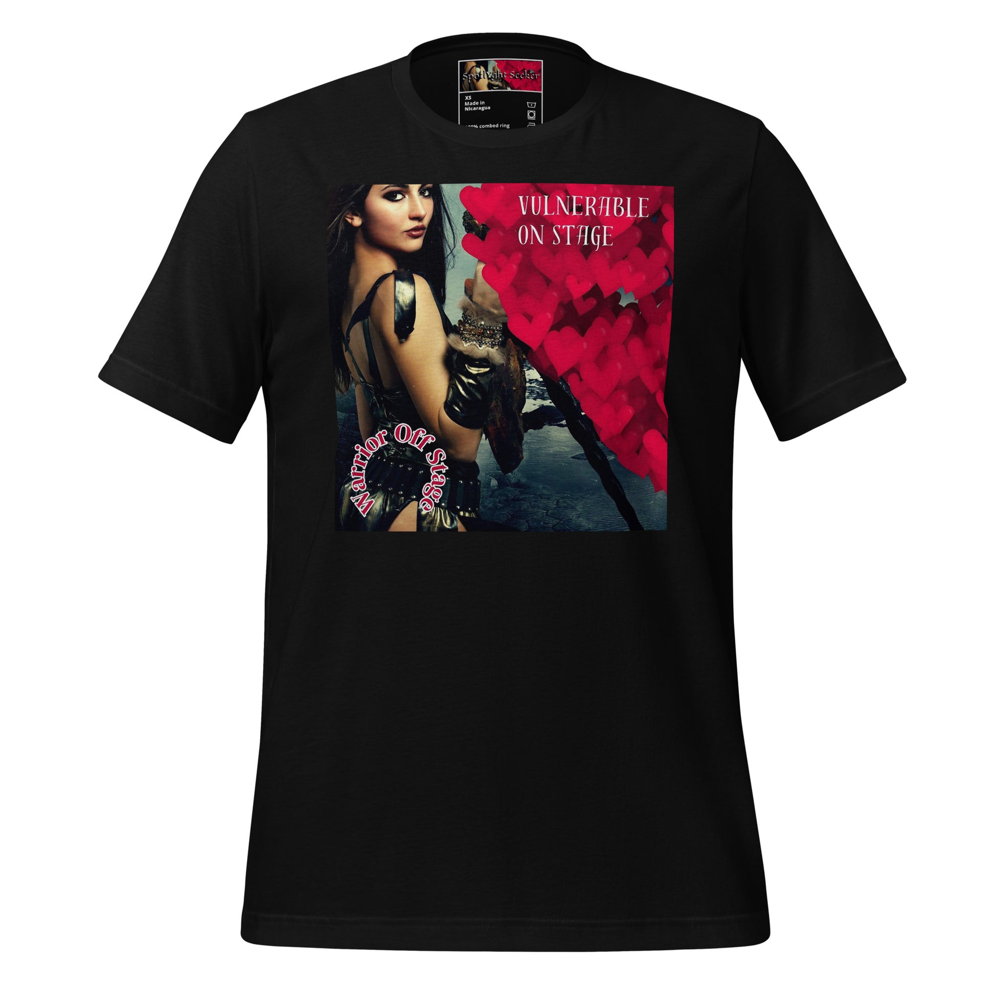 BRFA STARK Vulnerable Artist Unisex Tee - Embrace authenticity and shield yourself from judgment with our empowering tee. Crush negative vibes and own your spotlight with every wear. Black Tee