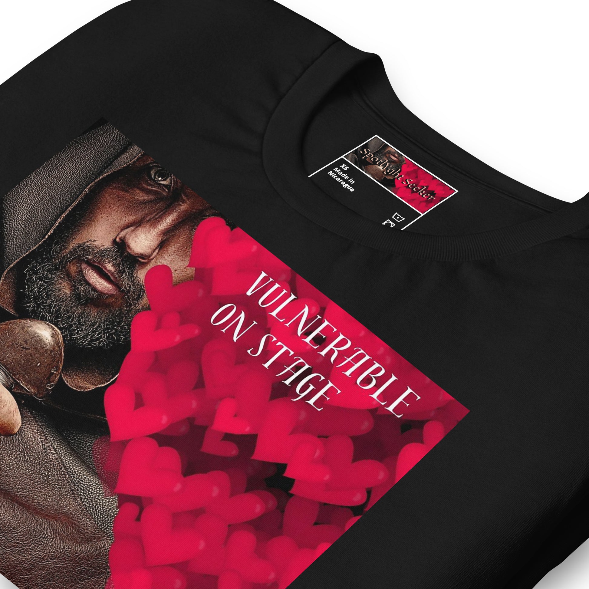 ulnerable Warrior BAM T-Shirt: Onstage, vulnerability reveals the artist's soul; offstage, transform into a warrior, guarding profound truths. Embrace the delicate dance with authenticity and resilience in this living masterpiece.