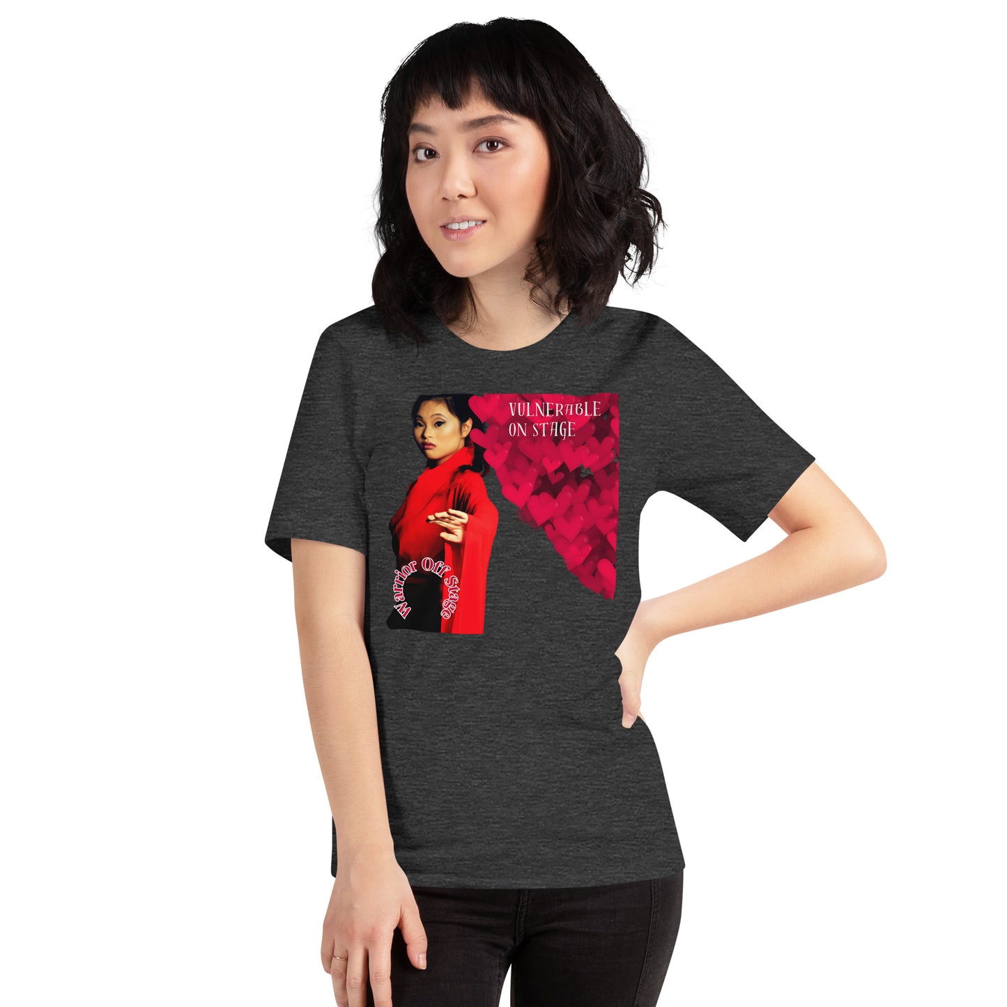 Unleash your artistic essence with the Vulnerable Warrior AFA B/W Tee. Break free from perfectionism, embrace authenticity, and let your true artistry shine through with each wear.