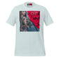 BRFA ROSE Vulnerable Artist Unisex Tee - Embrace authenticity and shield yourself from judgment with our empowering tee. Crush negative vibes and own your spotlight with every wear. Heather Prism Ice Blue Colored