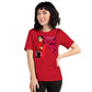 Unleash your artistic essence with the Vulnerable Warrior AFA B/W Tee. Break free from perfectionism, embrace authenticity, and let your true artistry shine through with each wear. Red Tee