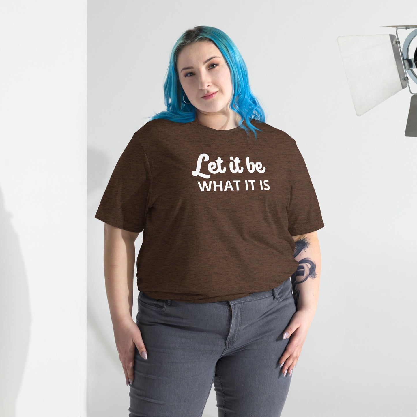 Let It Be Unisex Short Sleeve T-shirt - Dark