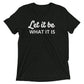 Let It Be Unisex Short Sleeve T-shirt - Dark