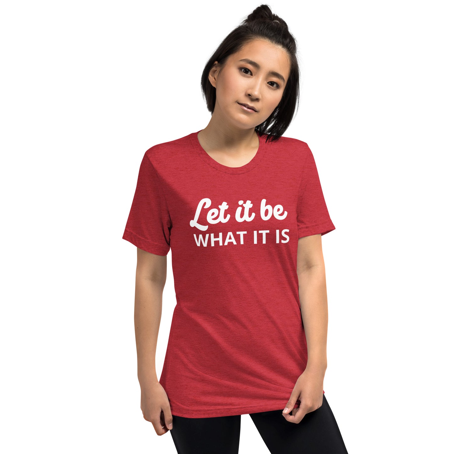 Let It Be Unisex Short Sleeve T-shirt - Dark