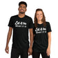 Let It Be Unisex Short Sleeve T-shirt - Dark