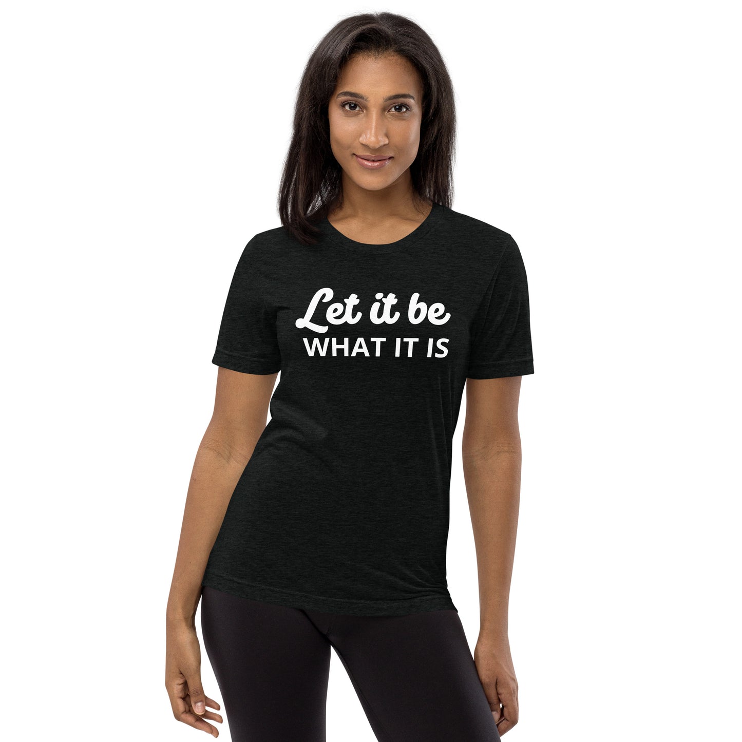 Let It Be Unisex Short Sleeve T-shirt - Dark