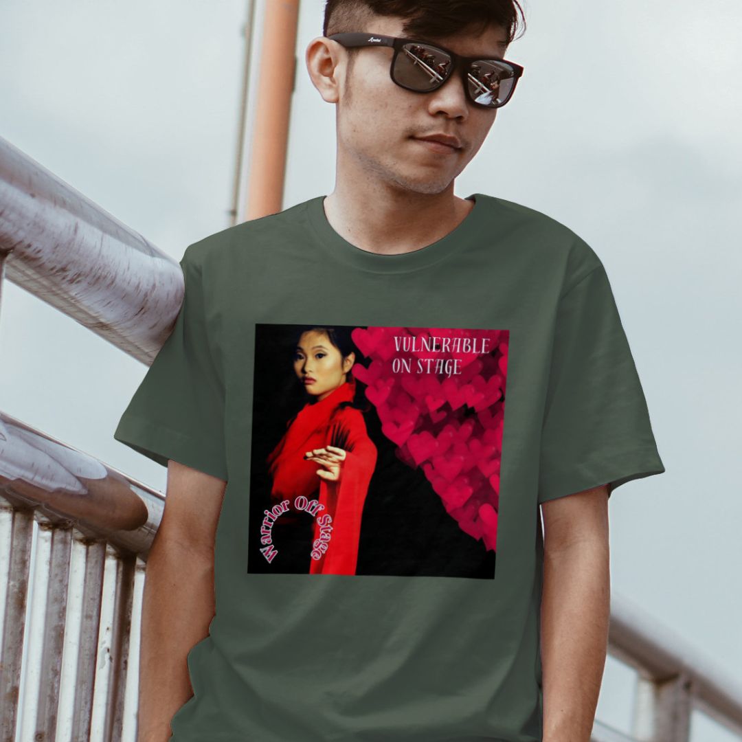 Unleash your artistic essence with the Vulnerable Warrior AFA Tee. Break free from perfectionism, embrace authenticity, and let your true artistry shine through with each wear.