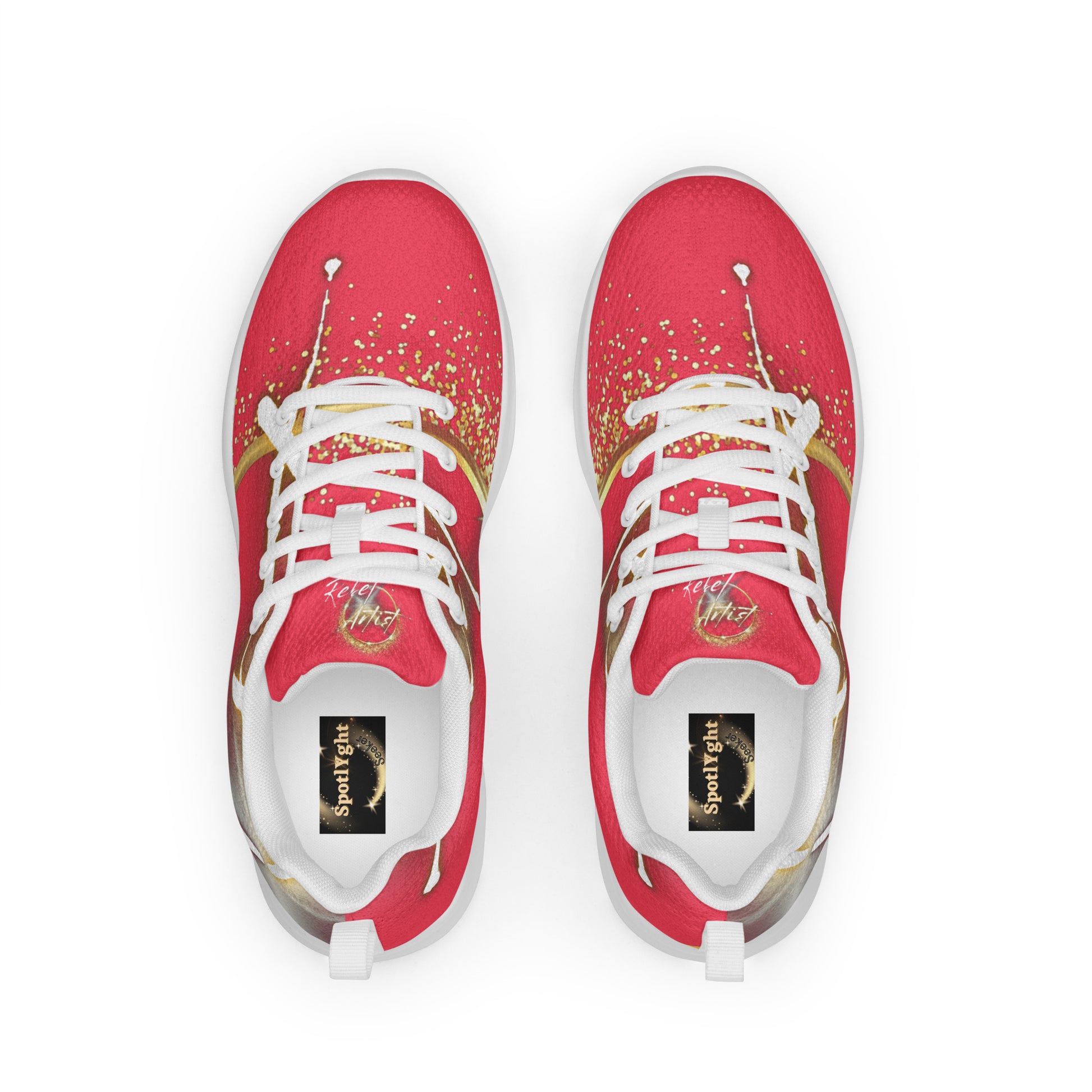 "Step into Your Artistic Revolution with Rebel Artist Sneakers - Unleash Your Creative Spirit with Bold and Unique Women's Footwear!" - SpotlYght Seeker - Radical Red