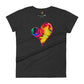 Bravo & Roses Multi- Color Heart Women's Short Sleeve T-Shirt
