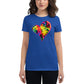 Bravo & Roses Multi- Color Heart Women's Short Sleeve T-Shirt Bouquet