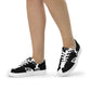 Women’s lace-up canvas shoes - White