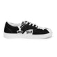 Women’s lace-up canvas shoes - White