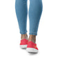 Rebel Artist Women’s Slip-On Canvas Shoes - Radical Red