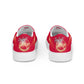 Rebel Artist Women’s Slip-On Canvas Shoes - Crimson