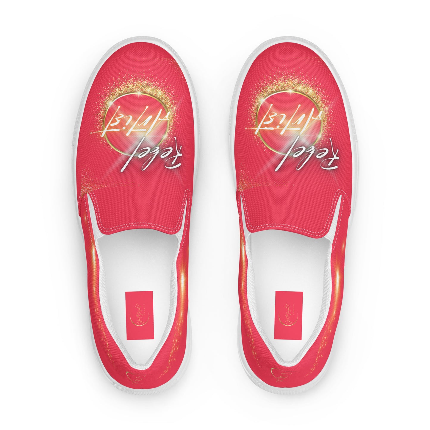 Rebel Artist Radical Red Slip On Women's Canvas Shoes
